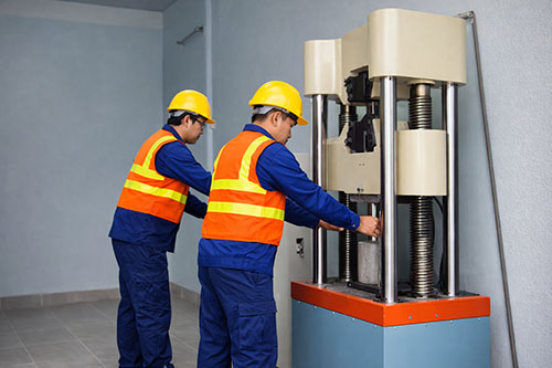 Nén mẫu bê tông